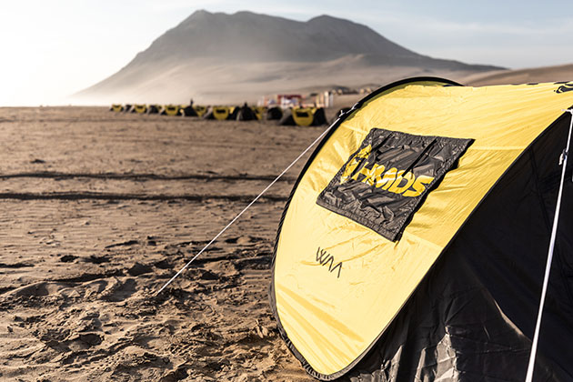 Photo of an individual tent of the HMDS