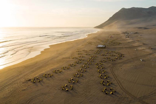 The bivouac of the HMDS Peru