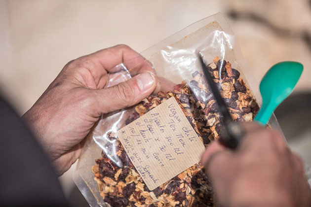 HMDS Food in a plastic bag